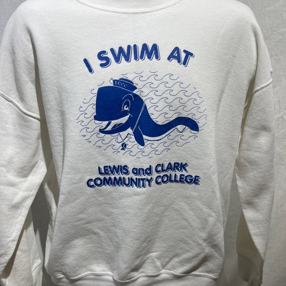 Vintage Lewis and Clark Community College Swim Sweatshirt, Great Condition - Picture 1 of 3